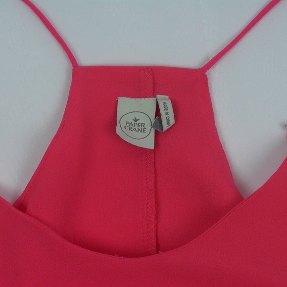 Paper Crane XS Coral Tank Top racer back - Picture 4 of 5